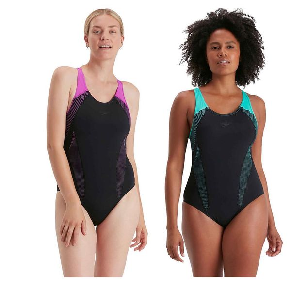 Strój Kąpielowy Speedo Plastisol Laneback – Czarno-różowy – Rozmiar 30. Brązowe stroje kąpielowe damskie Speedo, xs, bez wzorów. Za 899.05 zł.