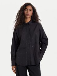 Vero Moda Koszula Fanni 10337791 Czarny Oversize. Czarne koszule damskie Vero Moda, xs, bez wzorów, z bawełny, bez kołnierzyka, bez ramiączek. Za 179.99 zł.