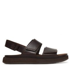 Sandały Timberland. Brązowe sandały męskie Timberland, bez wzorów, bez zapięcia. Za 499.99 zł.
