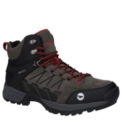 Buty trekkingowe męskie Hi-Tec V-lite Orion Mid Wp. Szare trekkingi męskie Hi-tec, z materiału, bez zapięcia. Za 559.99 zł.