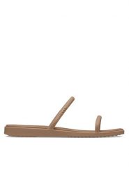 Crocs Klapki Miami Two Strap Sandal 209795 Brązowy. Brązowe klapki damskie Crocs, bez wzorów, z tworzywa sztucznego, bez obcasa, bez zapięcia. Za 179.99 zł.