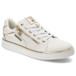 Białe Sneakersy Mustang Sportowe Obuwie Damskie. Białe obuwie sportowe damskie Mustang, bez wzorów, bez zapięcia. Za 319.00 zł.