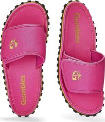 Gumbies Gumbies damskie klapki STRIDER SLIDE WOMEN PINK 38. Różowe klapki damskie Gumbies, bez wzorów, sportowe, bez obcasa, bez zapięcia. Za 164.99 zł.
