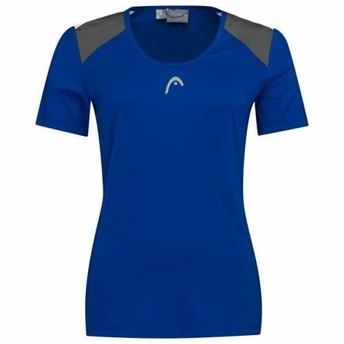 T-Shirt damski CLUB 22 Tech. Niebieskie koszulki sportowe damskie Head, bez wzorów, z poliesteru, bez ramiączek. W wyprzedaży za 115.50 zł.
