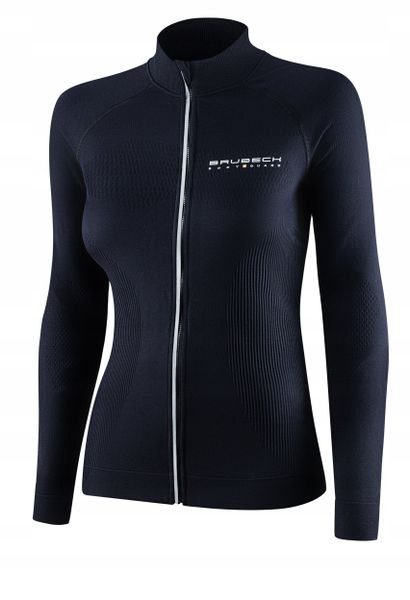 LS1352W Bluza damska ATHLETIC czarny/czarny S. Czarne bluzy damskie Brubeck, s, bez wzorów, bez ramiączek, bez kaptura. Za 269.44 zł.