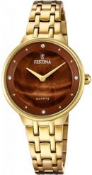 Zegarek damski Festina F20601-C CYRKONIE złoty. Żółte zegarki damskie Festina, złote. Za 649.00 zł.