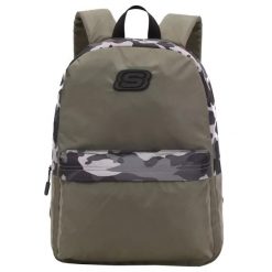 Plecak unisex Skechers San Diego Backpack pojemność 18 L. Zielone plecaki damskie Skechers, bez wzorów, sportowe. Za 69.99 zł.
