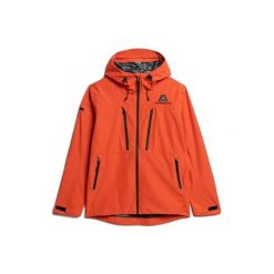 Kurtka wodoodporna Superdry. Brązowe kurtki męskie Superdry, m, bez wzorów, bez kaptura. Za 608.35 zł.