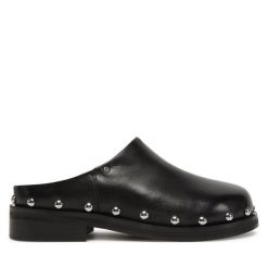 Klapki Bronx. Czarne klapki damskie Bronx, bez wzorów, bez obcasa, bez zapięcia. Za 409.99 zł.