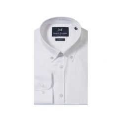 KOSZULA WHITE BUTTON DOWN. Białe koszule męskie Guns&tuxedos, m, bez wzorów, biznesowe, bez kołnierzyka, bez ramiączek. Za 139.99 zł.