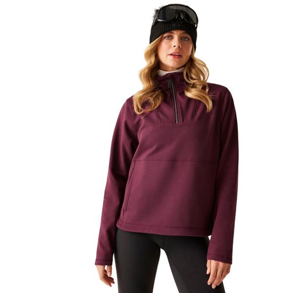 Bluza Damska Krótki Suwak Wander. Fioletowe bluzy damskie Dare 2B, xl, bez wzorów, z bawełny, bez ramiączek, bez kaptura. Za 96.99 zł.