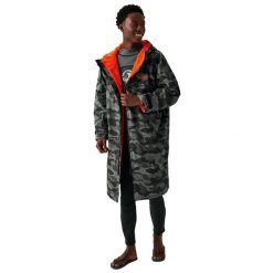 Szlafrok Unisex Camo Dla Dorosłych. Czarne szlafroki damskie Regatta, m, bez wzorów, z materiału, bez ramiączek, z kapturem. Za 379.99 zł.