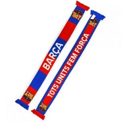 FC Barcelona szalik kibica dwustronny Double Knitted Scarf N30 wielokolorowy. Rękawiczki damskie FC BARCELONA, bez wzorów. Za 99.00 zł.