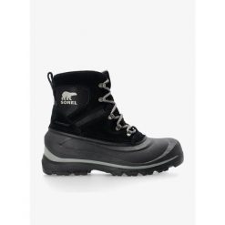 Buty zimowe męskie Sorel Buxton Lace Boot WP. Czarne buty zimowe męskie Sorel, na zimę, bez wzorów, bez obcasa, bez zapięcia. Za 543.99 zł.