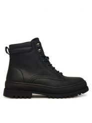 Blauer Kozaki F5IUKA01/LEA Czarny. Czarne buty zimowe męskie Blauer, bez wzorów, ze skóry, bez obcasa, bez zapięcia. Za 729.99 zł.