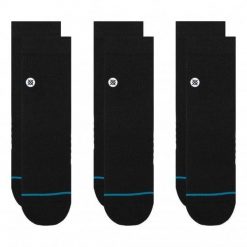 Skarpety Stance Icon Quarter 3 Pack. Czarne skarpetki damskie Stance, bez wzorów. Za 113.99 zł.