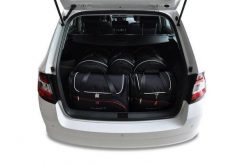 Torby Do Bagażnika Skoda Fabia Kombi 2014-2021 5Szt Kjust. Czarne torby podróżne damskie KJUST, bez wzorów, z kauczuku. Za 1,415.00 zł.