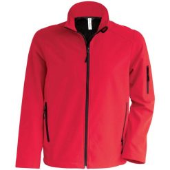 Kurtka Kariban Softshell. Czerwone kurtki męskie KARIBAN, m, bez wzorów, z elastanu, bez kaptura. Za 212.70 zł.