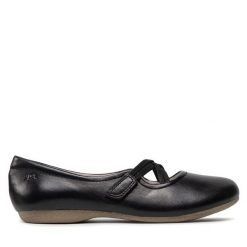 Baleriny Josef Seibel. Czarne balerinki damskie Josef Seibel, bez wzorów, bez obcasa, bez zapięcia. Za 329.99 zł.