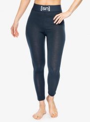 Legginsy termoaktywne damskie Super.natural Tundra175 Tight. Niebieskie legginsy damskie super.natural, bez wzorów, z materiału. Za 329.99 zł.