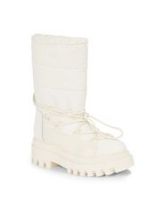Calvin Klein Jeans Śniegowce Flatform Snow Boot Nylon Wn YW0YW01146 Biały. Białe śniegowce damskie Calvin Klein Jeans, z jeansu, bez zapięcia. Za 719.99 zł.