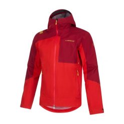 Kurtka przeciwdeszczowa z membraną męska La Sportiva Northstar Evo Shell. Czerwone kurtki męskie La Sportiva, m, bez wzorów, z syntetyku, sportowe, bez kaptura. Za 999.99 zł.