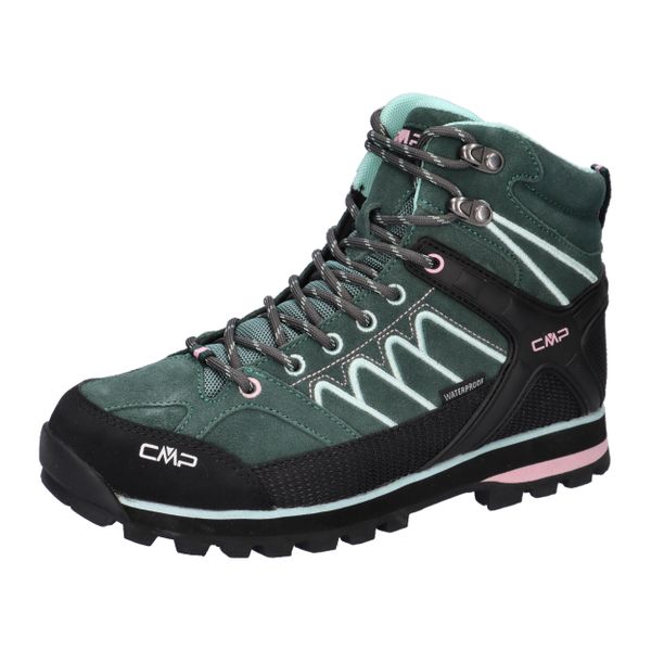 Buty trekkingowe damskie CMP Moon Mid WP. Zielone obuwie trekkingowe damskie CMP, bez zapięcia. Za 499.99 zł.
