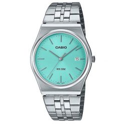 Zegarek męski Casio MTP-B145D-2A1VEF, Quartz, 35mm, 5ATM. Niebieskie zegarki męskie Casio, bez wzorów. Za 337.40 zł.