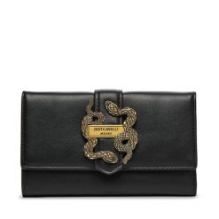 Portfel Just Cavalli. Czarne portfele damskie Just Cavalli. Za 339.99 zł.