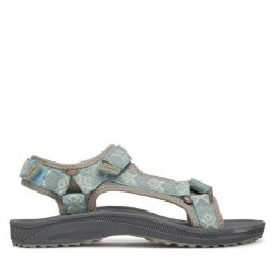 Sandały Jack Wolfskin. Zielone sandały damskie Jack Wolfskin, bez wzorów, bez obcasa, bez zapięcia. Za 169.99 zł.