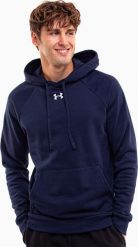 Under Armour Bluza z kapturem kangurka męska Under Armour Rival Fleece Hoodie granatowa 1379757 410 2XL. Bluzy męskie Under Armour, m, bez wzorów, z kapturem. Za 234.21 zł.