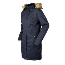 Parka outdoorowa Horka Typhoon. Niebieskie parki damskie Horka, bez wzorów, sportowe, bez kołnierzyka, bez kaptura. W wyprzedaży za 563.00 zł.