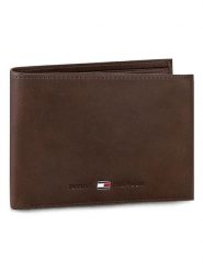 Tommy Hilfiger Portfel Johnson Cc And Coin Pocket AM0AM00659 Brązowy. Brązowe portfele męskie Tommy Hilfiger, bez wzorów, z nubiku. Za 239.99 zł.