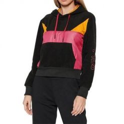 Bluza sportowa damska Fila Pippa Cropped Hoody W. Czarne bluzy damskie Fila, xs, bez wzorów, sportowe, bez ramiączek, z kapturem. Za 209.99 zł.