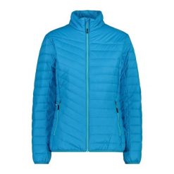 Kurtka damska turystyczna CMP 31Z5366. Niebieskie kurtki sportowe damskie CMP, l, bez wzorów, bez ramiączek, bez kaptura, trekkingowe. W wyprzedaży za 349.99 zł.