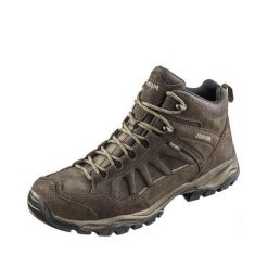 Buty trekkingowe męskie Nebraska Mid z membraną Gore - Tex. Brązowe buty sportowe męskie MEINDL, z gore-texu, bez zapięcia. Za 774.00 zł.