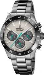 Zegarek męski Festina F20703-1 srebrny. Szare zegarki męskie Festina, bez wzorów, srebrne. Za 1,027.26 zł.