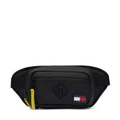 Nerka Tommy Jeans. Czarne saszetki i nerki męskie Tommy Jeans, bez wzorów, z jeansu. Za 289.99 zł.