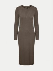 Pieces Sukienka codzienna Kylie 17126214 Brązowy Slim Fit. Brązowe sukienki damskie Pieces, na co dzień, m, bez wzorów, z syntetyku, bez kołnierzyka, bez ramiączek, proste. Za 79.99 zł.