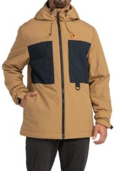 Kurtka zimowa męska Billabong Canyon techniczna. Brązowe kurtki męskie Billabong, na zimę, l, bez wzorów, z materiału, bez kaptura. Za 359.49 zł.