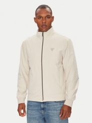 Guess Kurtka przejściowa M4YL13 WEZ70 Beżowy Regular Fit. Brązowe kurtki męskie Guess, m, z aplikacjami, z syntetyku, bez kaptura. Za 399.99 zł.