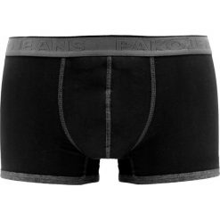 Majtki, Bokserki, Męskie, Elastyczne, Obcisłe, Czarno-Szare -Pako Jeans. Szare bokserki męskie Pako Jeans, bez wzorów, z bawełny. Za 33.00 zł.