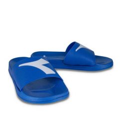 Klapki DIADORA CRAWL BOX. Niebieskie klapki damskie Diadora, bez wzorów, bez zapięcia. Za 39.99 zł.