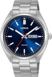 Zegarek Lorus Zegarek męski Lorus RH365AX9 srebrny. Szare zegarki męskie Lorus, bez wzorów, srebrne. Za 228.00 zł.