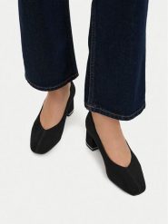 Lasocki Czółenka CEO-HY25065-1 Czarny. Czarne czółenka damskie Lasocki, bez wzorów, ze skóry, bez obcasa, bez zapięcia. Za 229.99 zł.
