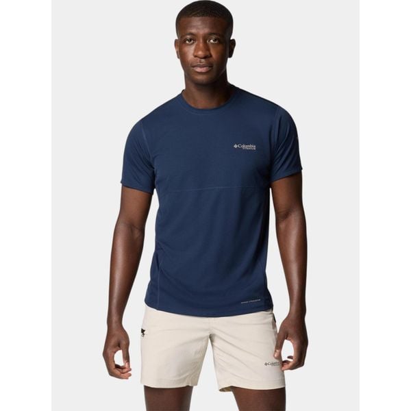 Koszulka sportowa męska Columbia Cirque River Pro. Niebieskie koszulki sportowe męskie Columbia, m, bez wzorów, bez ramiączek, trekkingowe. Za 269.00 zł.