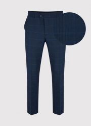 PAKO LORENTE – Granatowe spodnie garniturowe P22SF-6G-014-G-S. Eleganckie spodnie męskie Pako Lorente, s, bez wzorów, z elastanu, eleganckie. Za 149.99 zł.