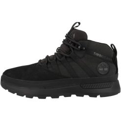 Buty trekkingowe męskie Timberland TB1A5UWW001. Czarne trekkingi męskie Timberland, na zimę, z materiału, za kostkę, bez zapięcia. Za 539.99 zł.