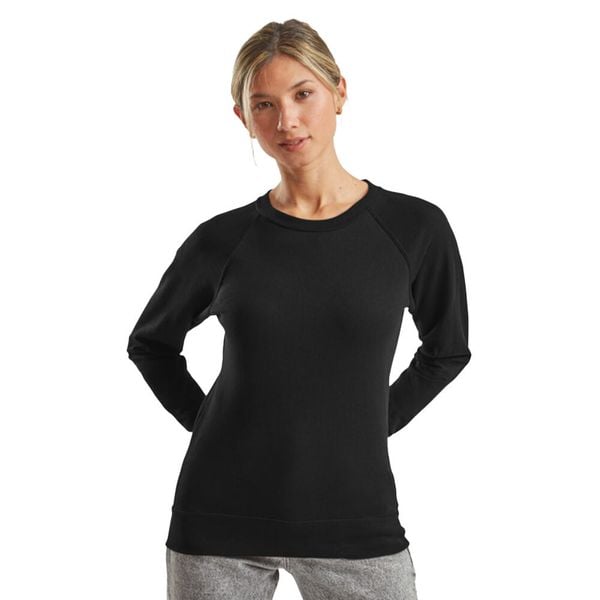 Lekka Bluza Raglanowa Dla Kobiet. Białe bluzy damskie fruit of the loom, m, bez wzorów, z bawełny, bez ramiączek, z kapturem. Za 57.99 zł.