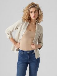 Vero Moda Marynarka Jesmilo 10279700 Szary Regular Fit. Szare marynarki i żakiety damskie Vero Moda, bez wzorów, ze lnu, bez kołnierzyka, bez ramiączek. Za 179.99 zł.